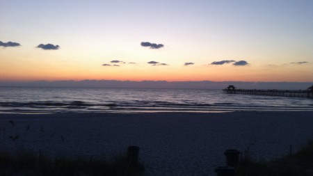 Naples Pier just after sunset