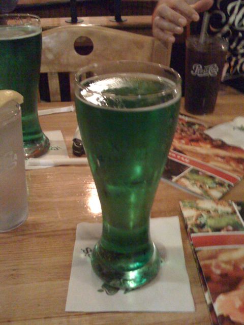St. Patrick’s day Green Beer!