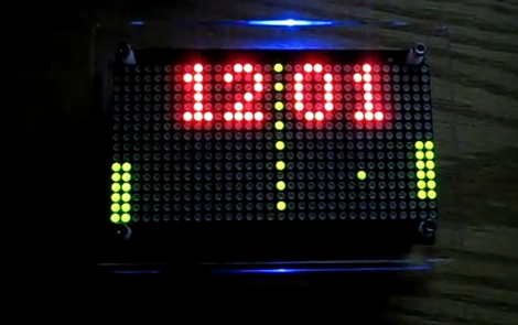 Pong LED Clock